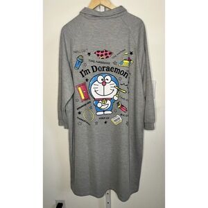 Doraemon Takashi I'm David Sleepwear Women's T-Shirt Dress in Grey SZ XXL